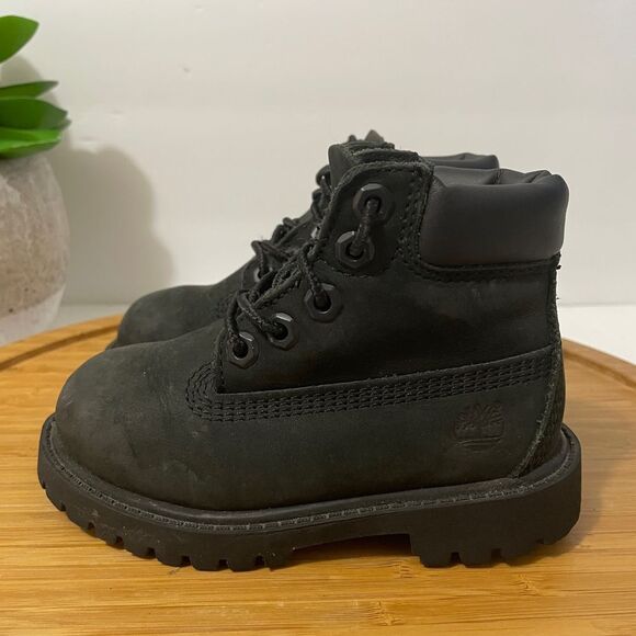 Timberland‎ Black Out Waterproof Boots Toddler Nubuck Suede Ankle Bootie Size 7 - Picture 1 of 8